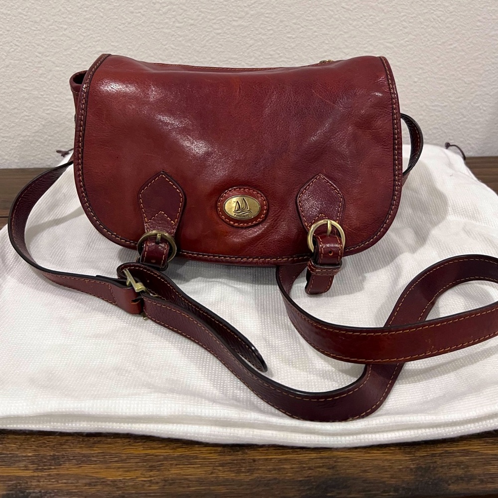 Firenze (Florence) Women's Brown Italian Leather Crossbody Bag